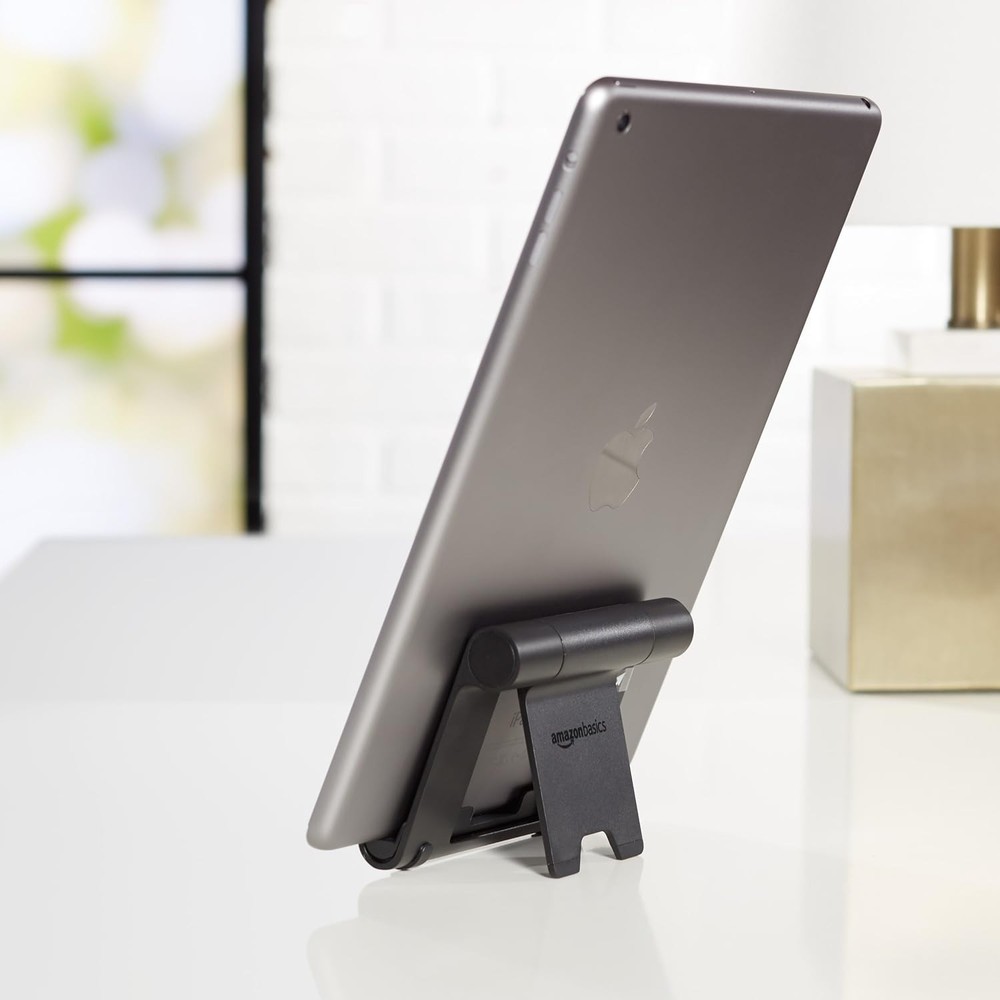 Multi-Angle Portable Stand for Ipad Tablet, E-Reader and Phone - Black