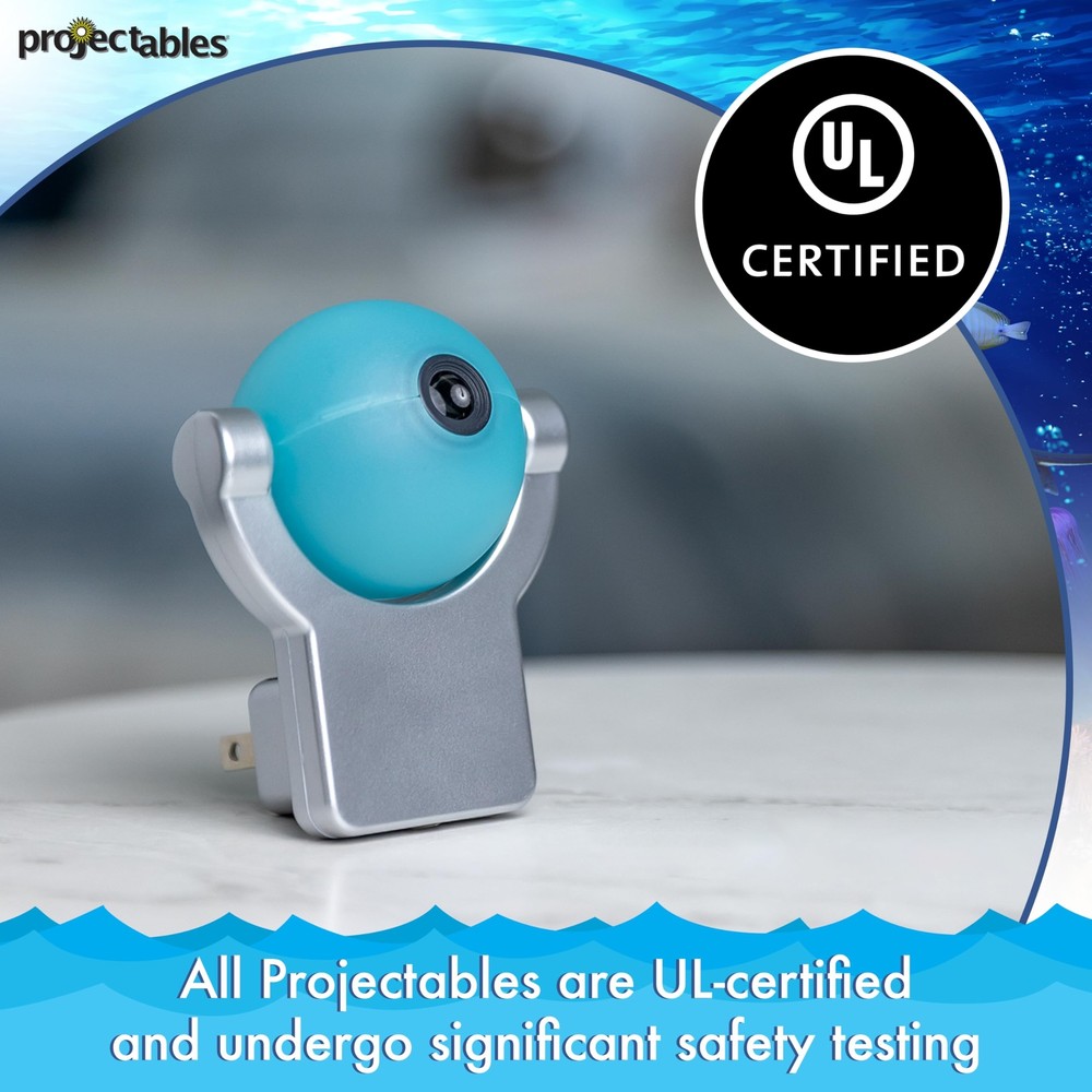 Projectables Tropical Fish LED Night Light Projector, Plug-In, Light Sensing,