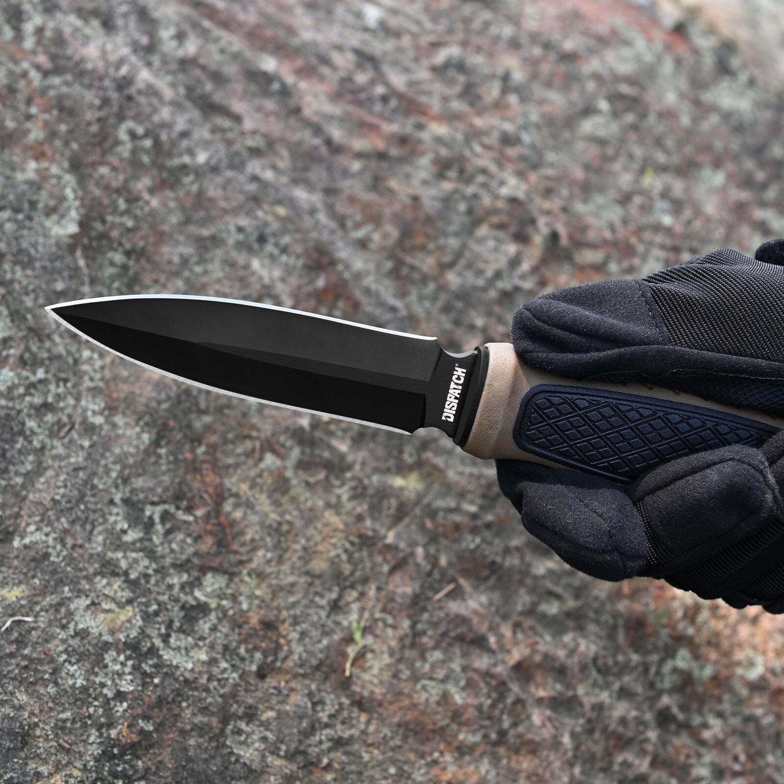 8.7" Double Edge Blade Dagger Fixed Blade Knives with Sheath Self-Defense Knife