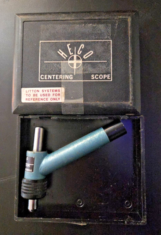 HECO Centering Scope Machinist Tool Set Up Milling Machine Drill Press Mill