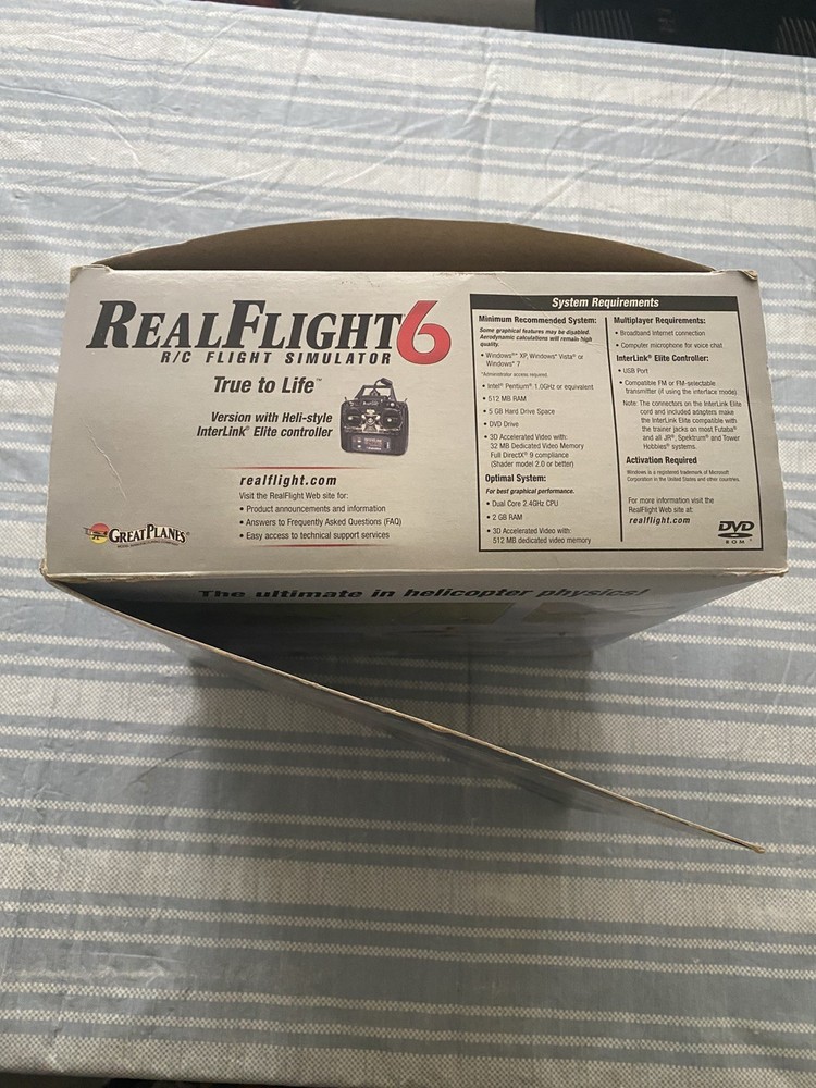 Real Flight 6 R/C Flight Simulator with Interlink Elite Controller pc