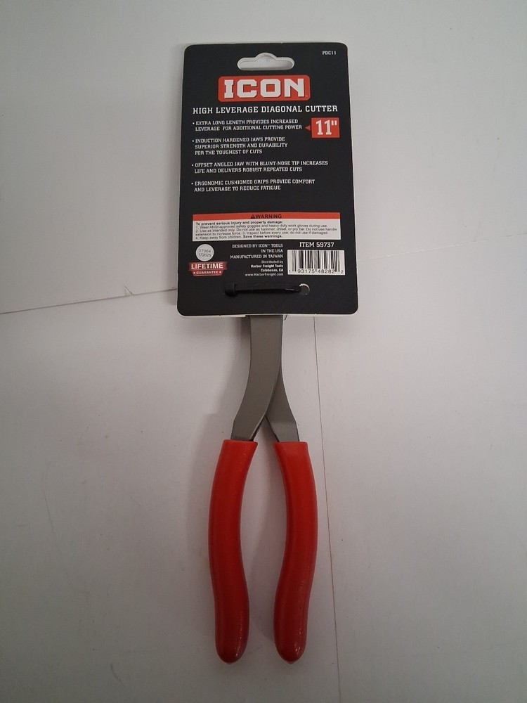 ICON (59737) 11” High Leverage Diagonal Cutter Offset Angled Jaw