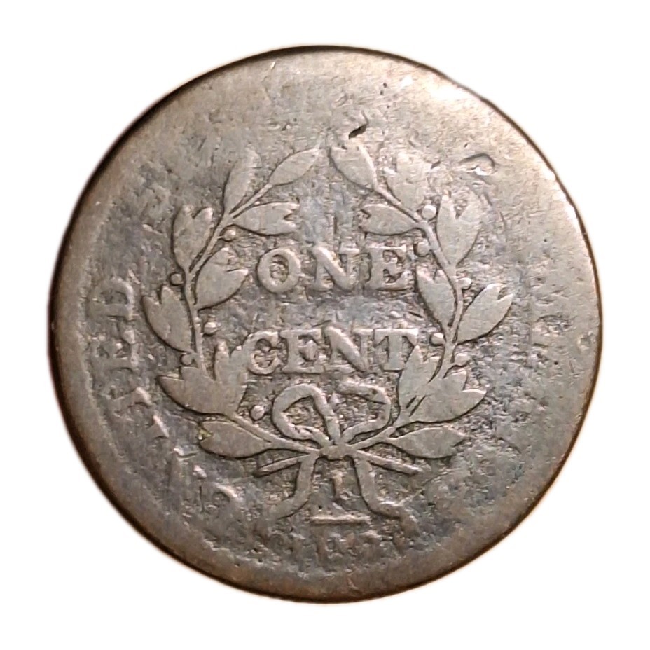 1805 Draped Bust Large Cent Worn Nicely Circulated Brown
