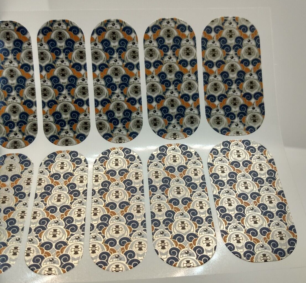 Jamberry Nail Wrap Star Wars BB-8 "Loyal Astromech" Robot Full Sheet