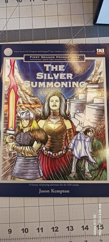 D&D 3 d20 Modules: To Stand on Hallowed Ground Silver Summoning Distant Echo