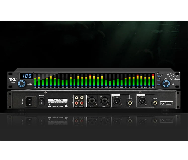 TKL T531 Digital Equalizer EQ Noise Reduction Spectrum Display 31 Bands KTV