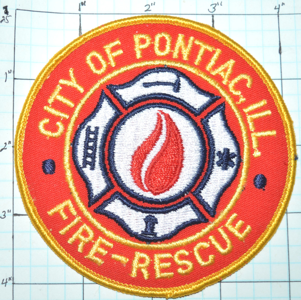 ILLINOIS, CITY OF PONTIAC RESCUE FIRE DEPT PATCH