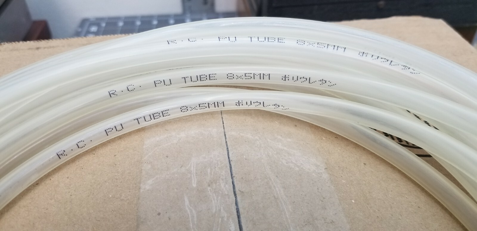 20 Feet 5mm 3/16” PU Flexible Air, Tubing, Pneumatic, Pipe, Tube, Hose, Clear