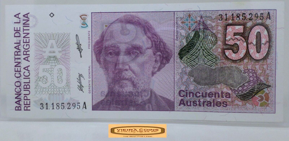 Argentina 50 Australes -  #P43395NQ