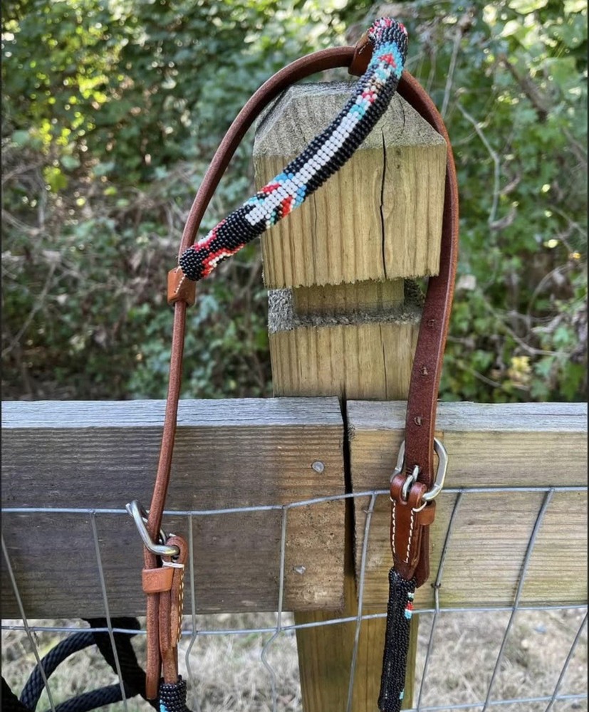 Bitless Hackamore Rawhide Bosal Mecate Complete Set New Horse Tack