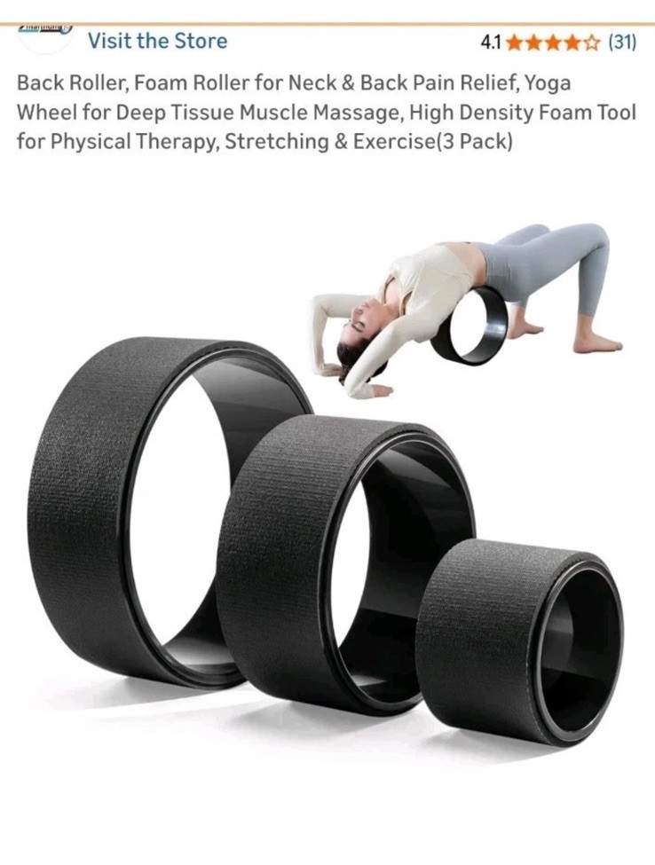 Zmarthumb  Foam Roller Set, Trigger Point Back Roller, flexibility, 3pk