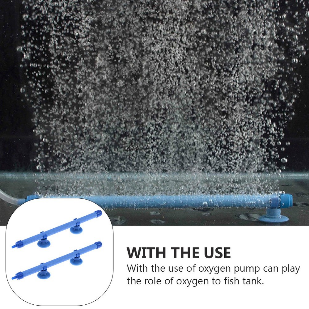 2 Pcs Aquarium Bubble Bar Fish Diffuser Decorations with Bubbles