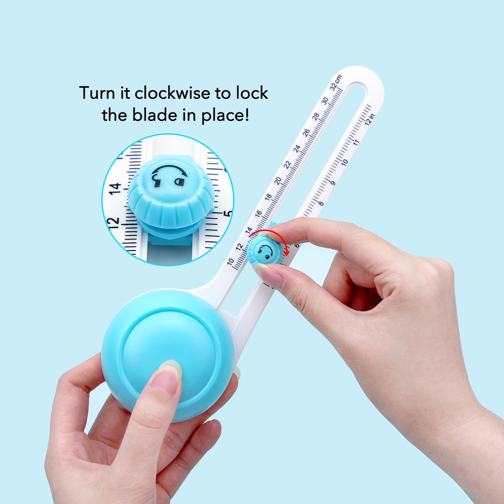 Circle Cutter Adjustable Rotary Round Paper Cutter Trimmer Craft Cutting Tools