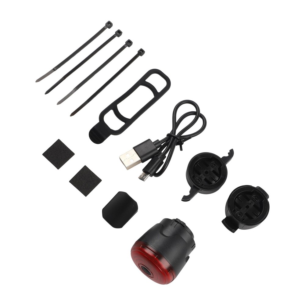 LED Tail Light with Domed Lens for Increased Side Visibility While Riding