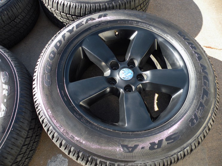 Dodge Ram Wheel Touch Up Paint Jet Black Matte code RXF