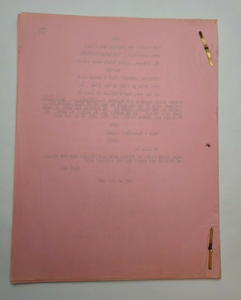 MORK & MINDY / Dale McRaven 1978 TV Script, "Skyflakes Keep Falling on My Head"