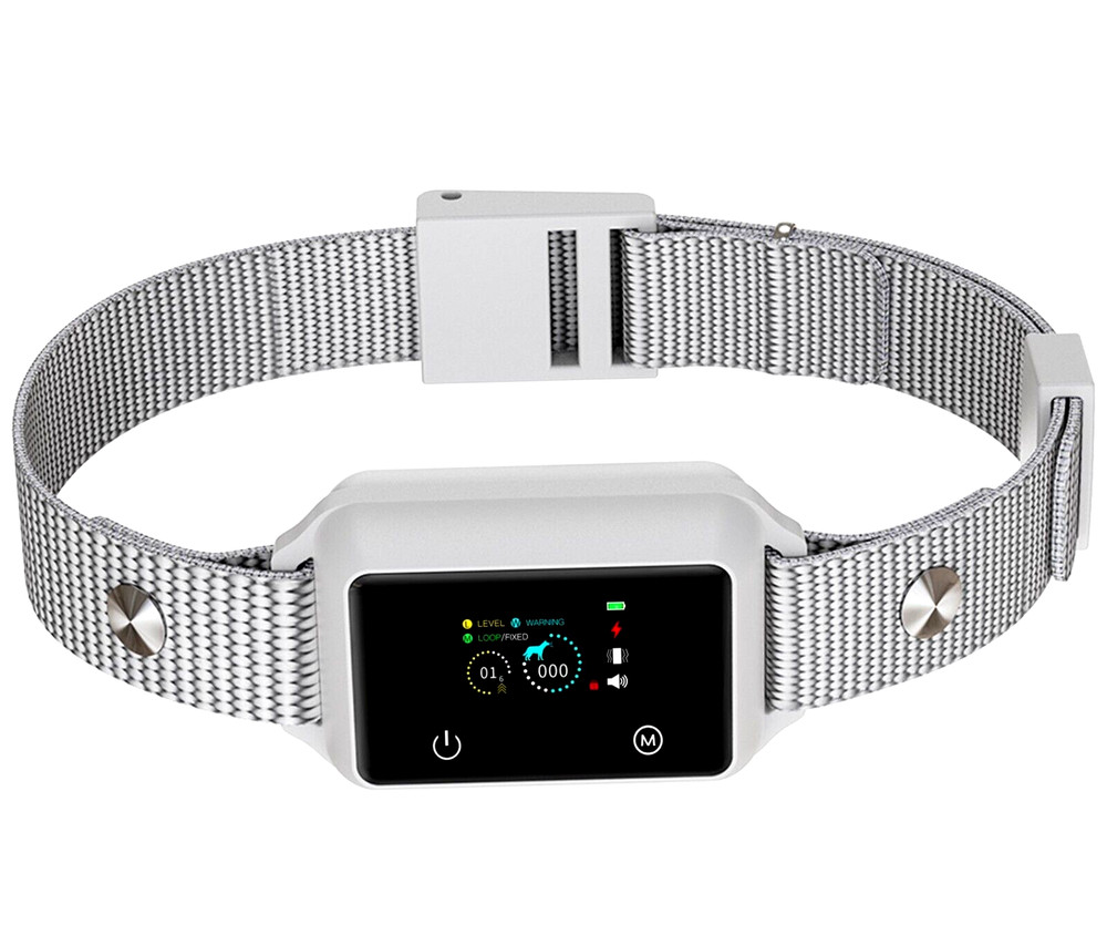 Touchscreen Automatic Anti bark Dog Collar Intelligent Safe Humane Waterproof