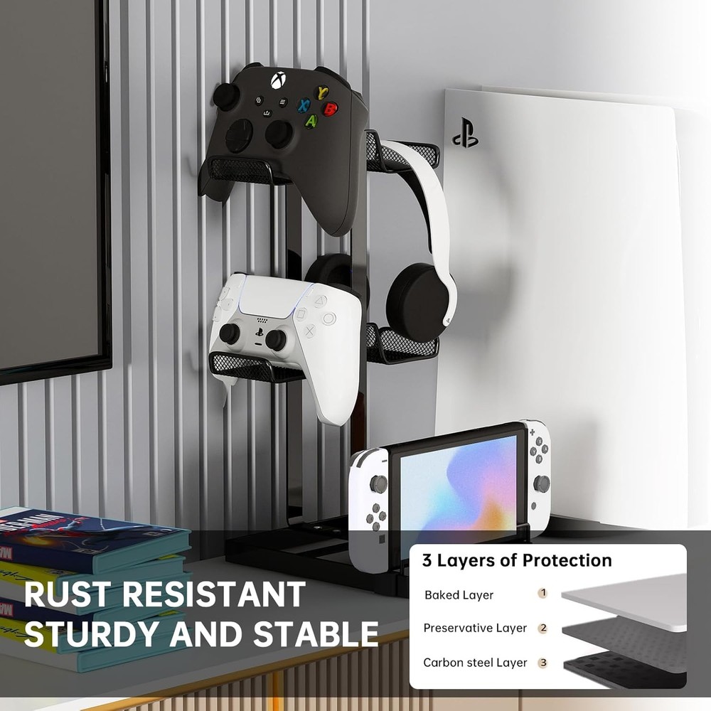 Multi Tier Game Controller Holder Ideal Gamer Gift Controller Organizer for