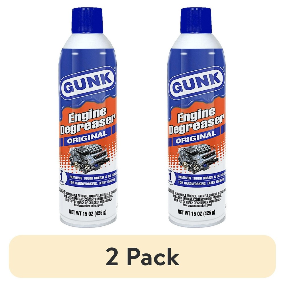 Gunk EB1CA Engine Degreaser, Penetrant, 15 oz, 2Pack
