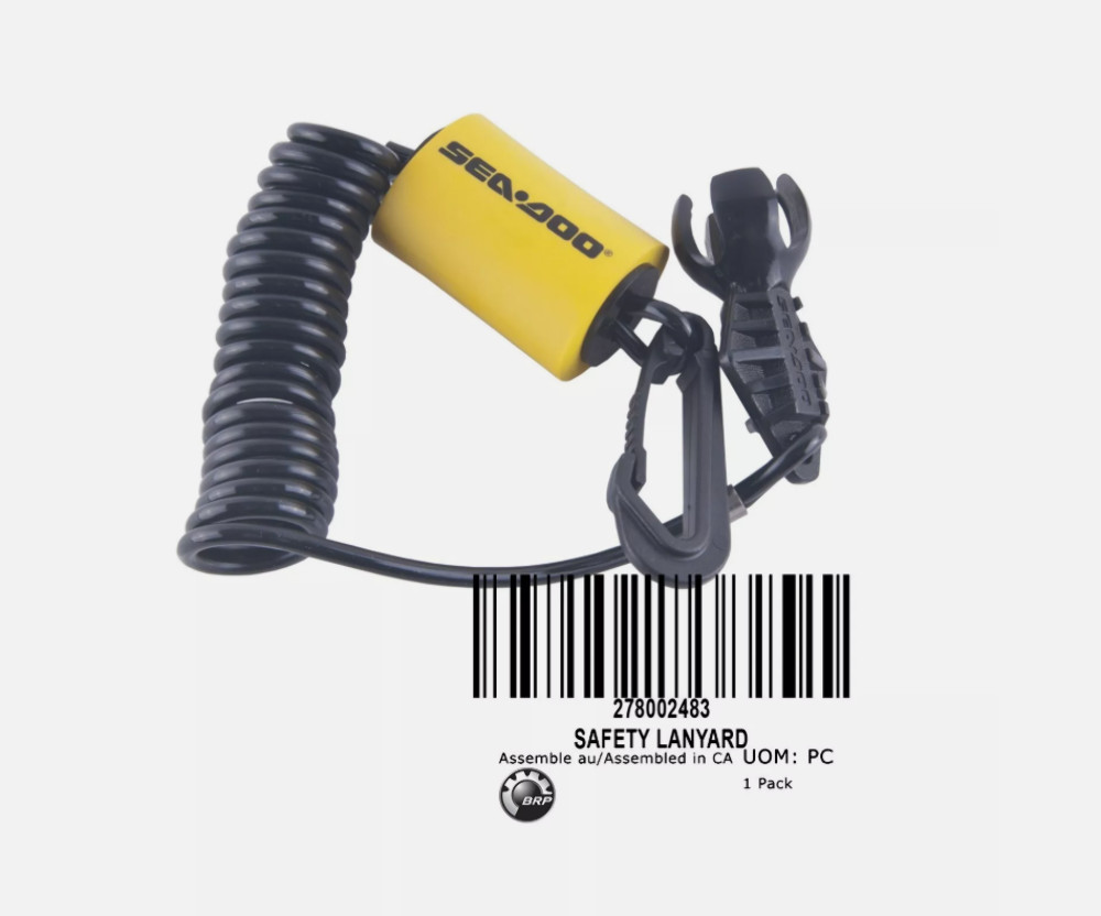 2003-2024 Sea-Doo PWC Antitheft Emergency Stop Safety D.E.S.S. Lanyard 278002483