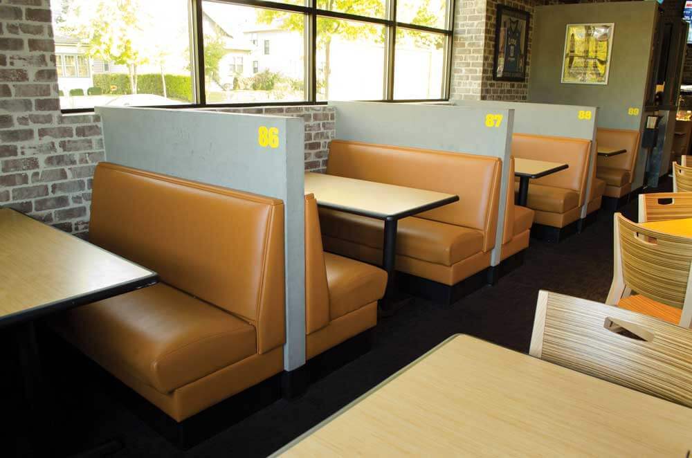 Restaurant Booth Seat Cover Repair - DIY STAPLE ON Custom Replacement Vinyl Top