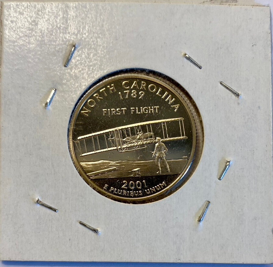2001 North Carolina Deep Cameo Proof
