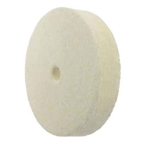 ??? ?? 8'' Hard Wool Felt Buffing Wheel - 5/8'' Arbor Hard Wool Felt Wheel