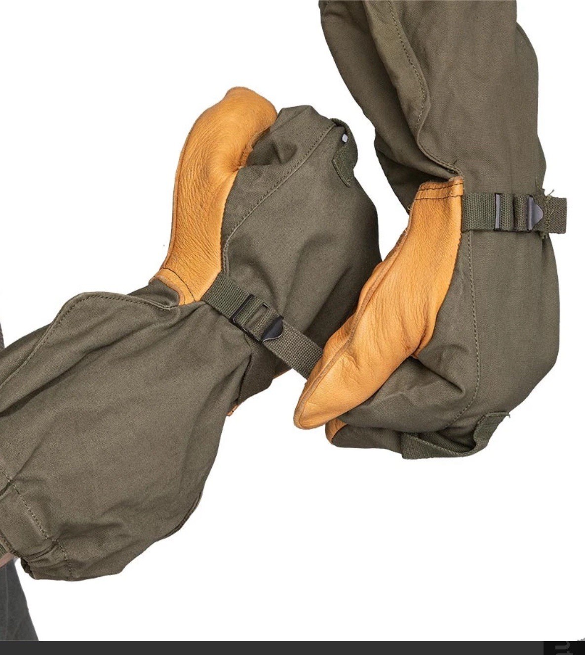 US Military M-1951 Korean Era Trigger Finger Mitten Gloves Shell, LARGE, NEW A12