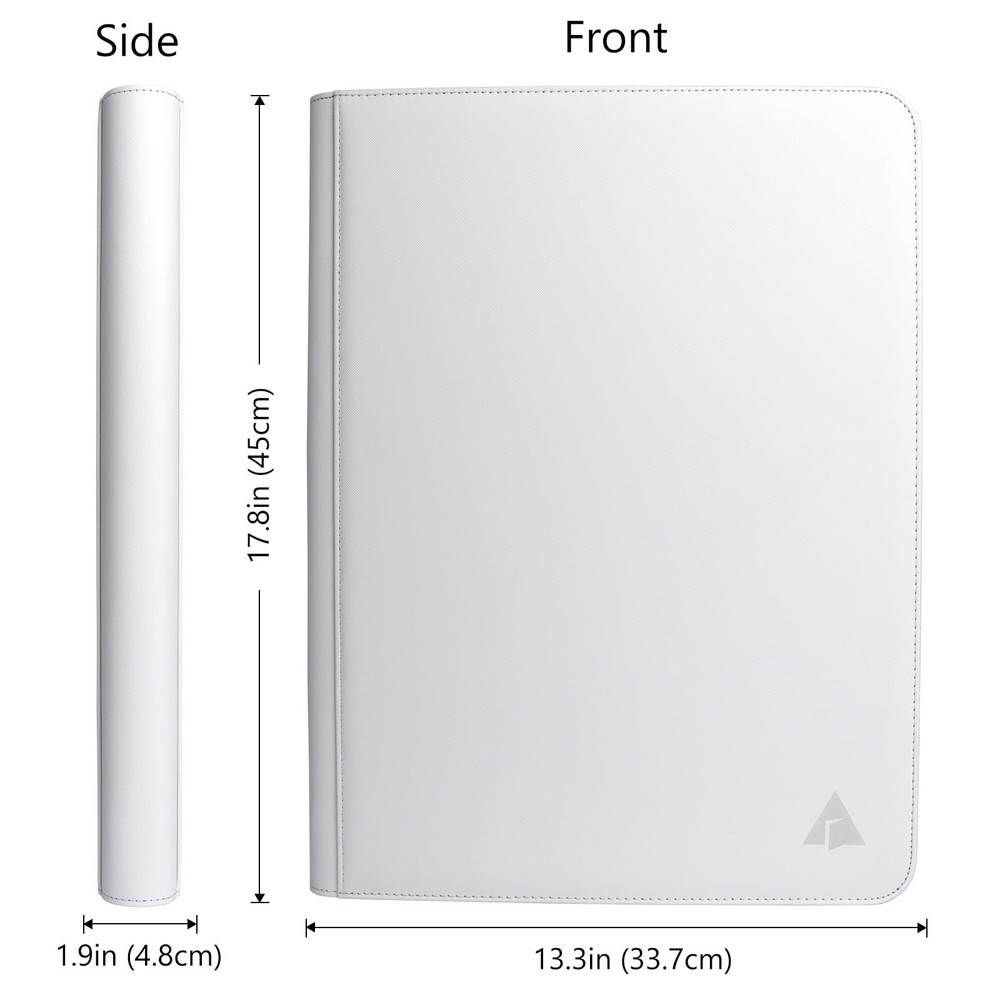 16 Pocket 1000+ Pockets Card Binder, Large Ringless Side Loading Pockets Trading