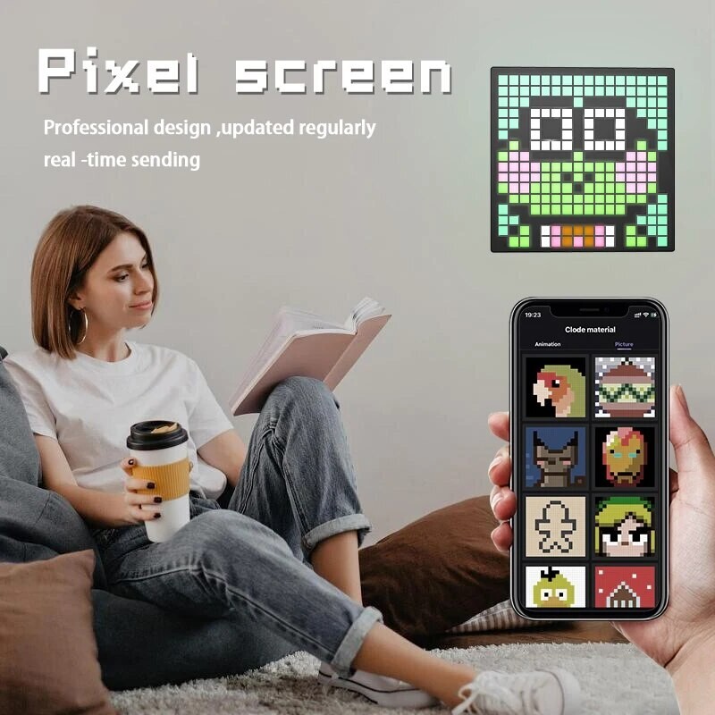 pixel stand night light
