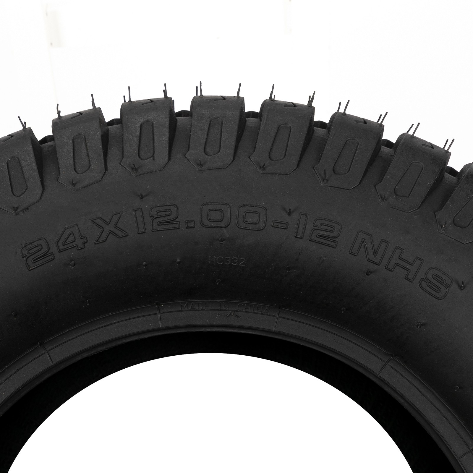 2 24x12.00-12 Lawn Mower Tractor Turf Tires 4 Ply 24x12-12 Tubeless 1710Lbs
