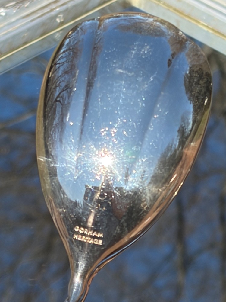Vintage Gorham Heritage Silver Plated Salad Serving Tongs