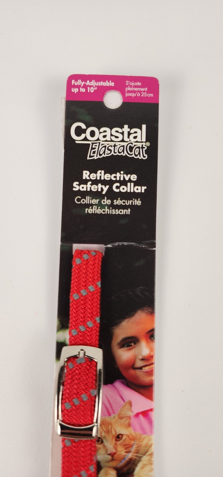 Coastal ElastaCat Reflective Cat Collar Safety Stretch Adjustable 10"