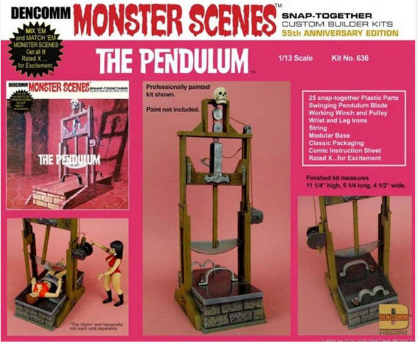 Monster Scenes The Pendulum  Model Kit Dencomm Reissue Aurora Model Pre-Order