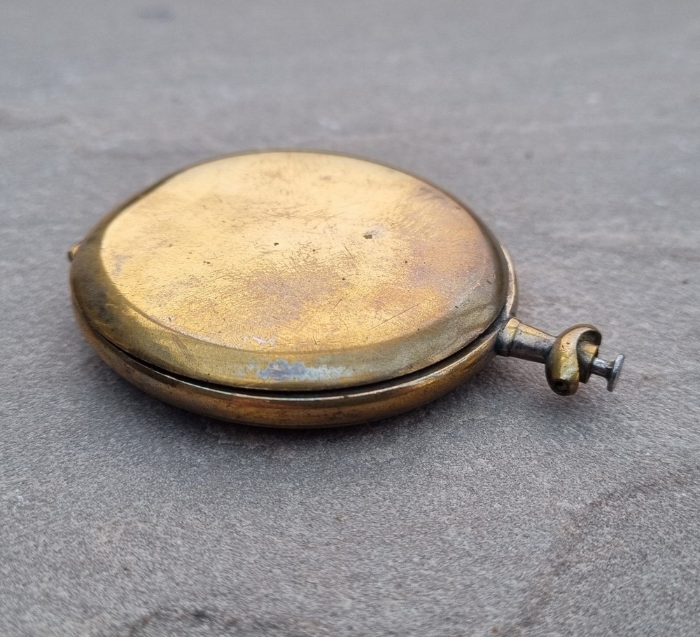 Antique Military Brass Compass
