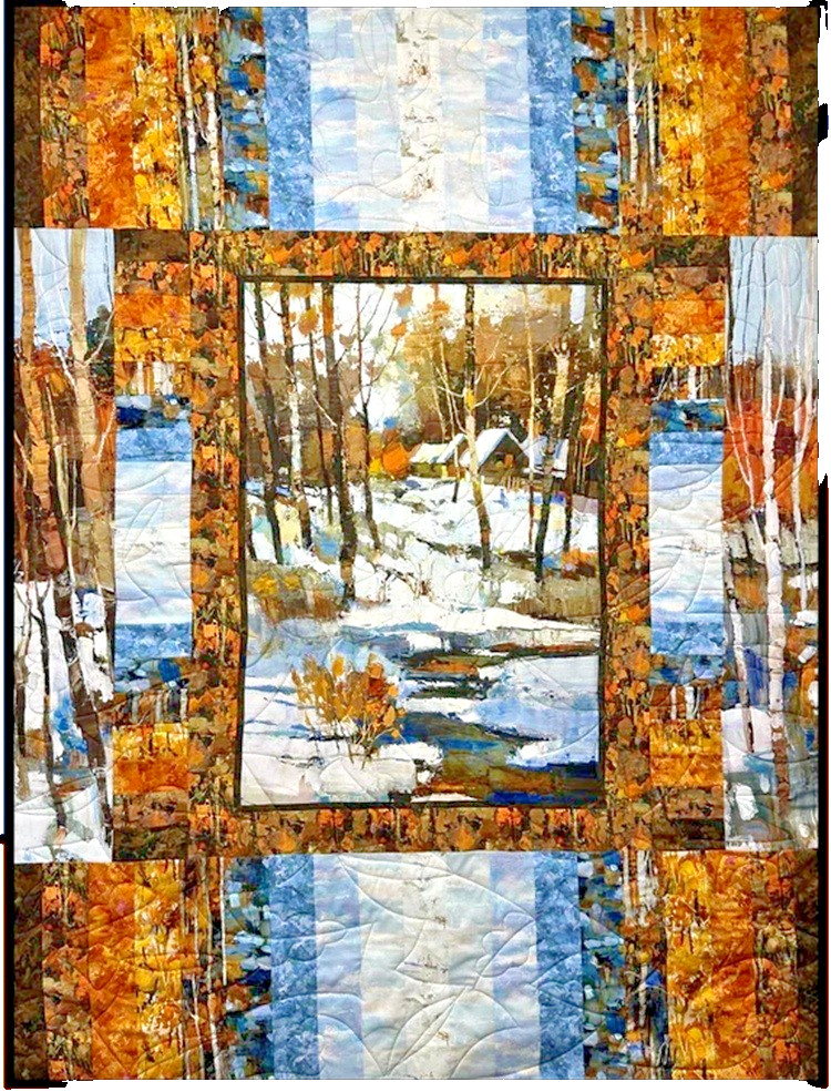 Maple Syrup Quilt Pattern- Using a Panel and Fat Quarters