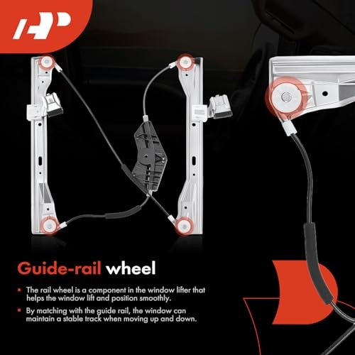 Front Left Power Window Regulator Without Motor Front Driver Side (LH)