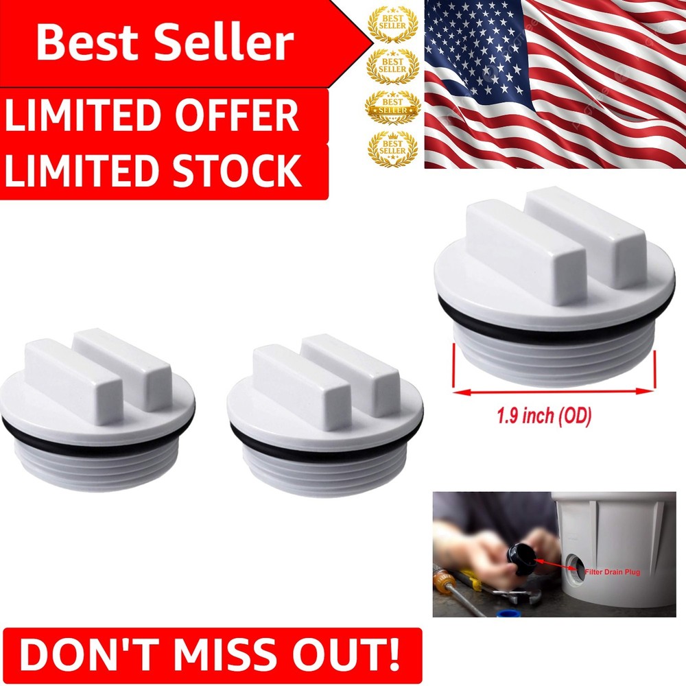 Essential 2-Pack 1.5" Winterizing Pool Plugs Compatible with Major Brands