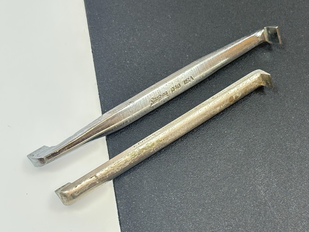 🇺🇸 Snap-on Tools USA 2pc Offset Slotted Screwdriver Set 040 030 Flathead, 90°