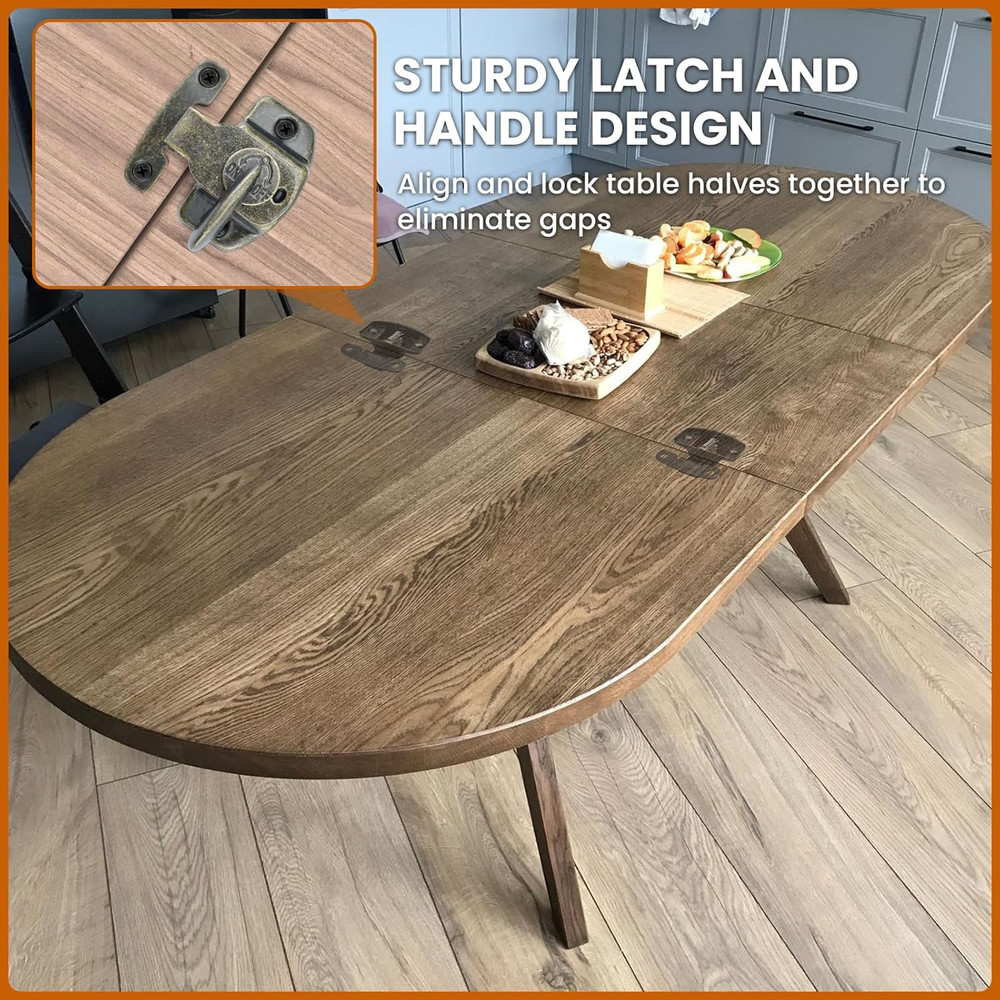 6 Sets Table Leaf Latch Lock Hardware Heavy Duty Dinging Training Foldable Table