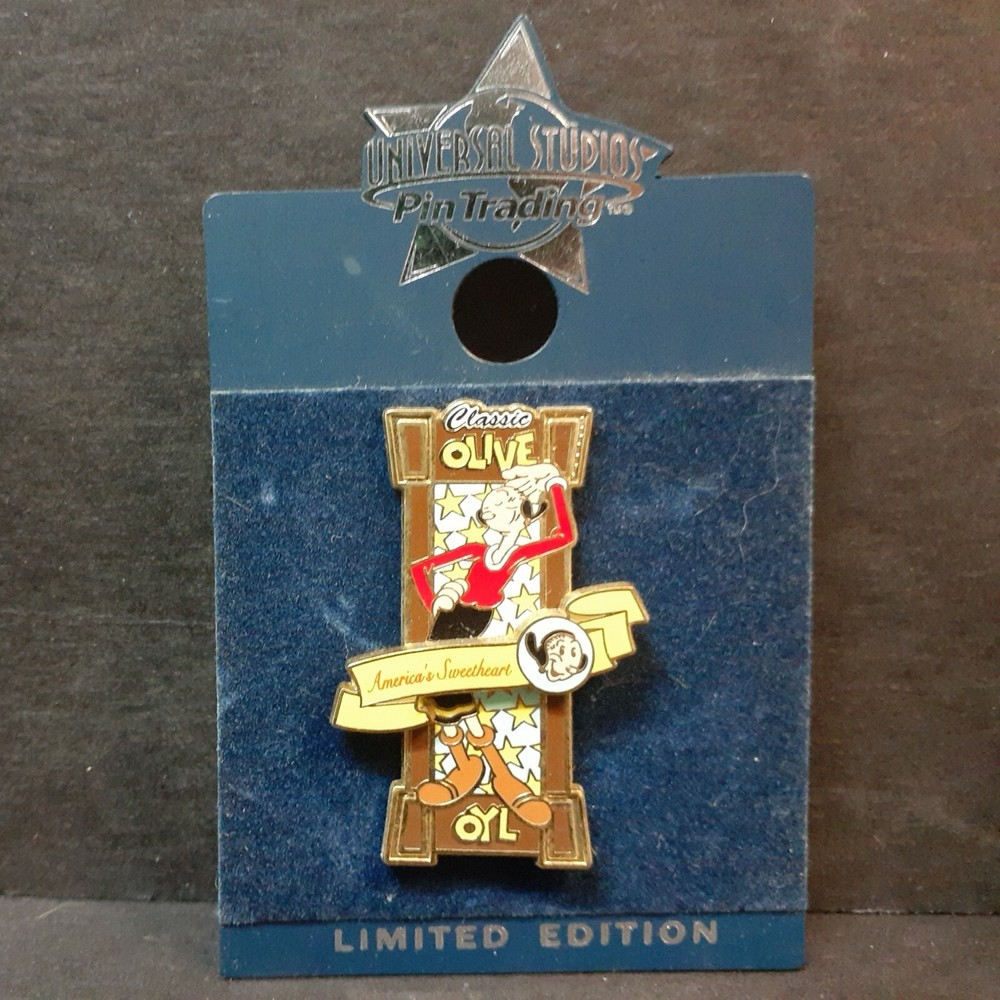 UNIVERSAL STUDIOS, COLLECTOR PIN: CLASSIC OLIVE OYL POPEYE G