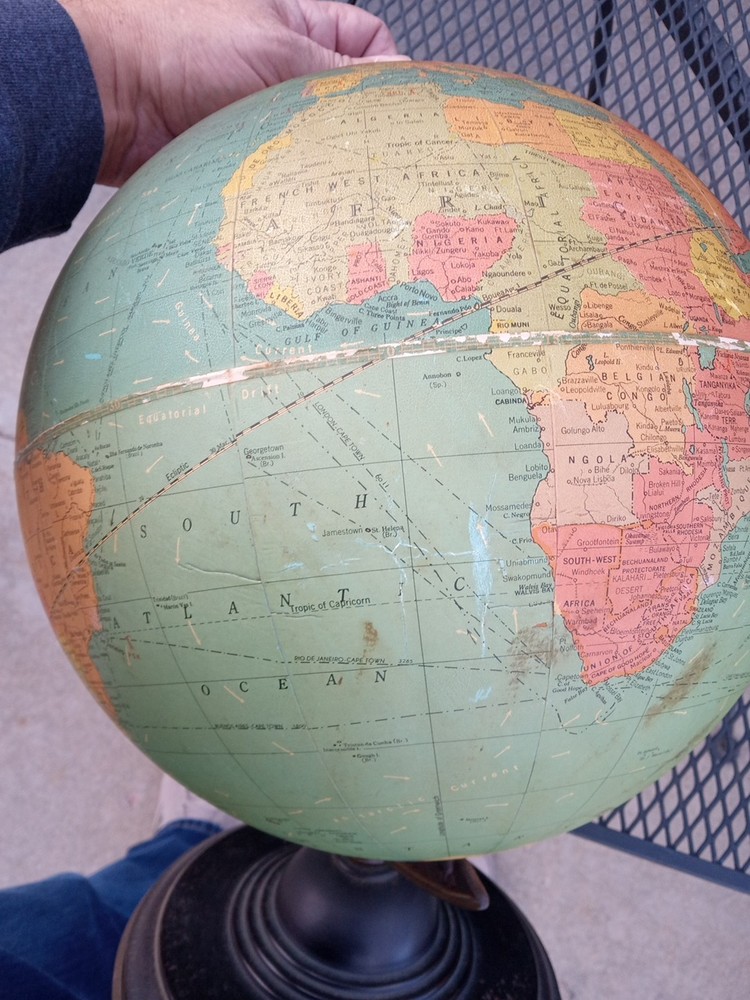 1930-1934 12" Replogle Standard Globe (Manchukuo) Deco