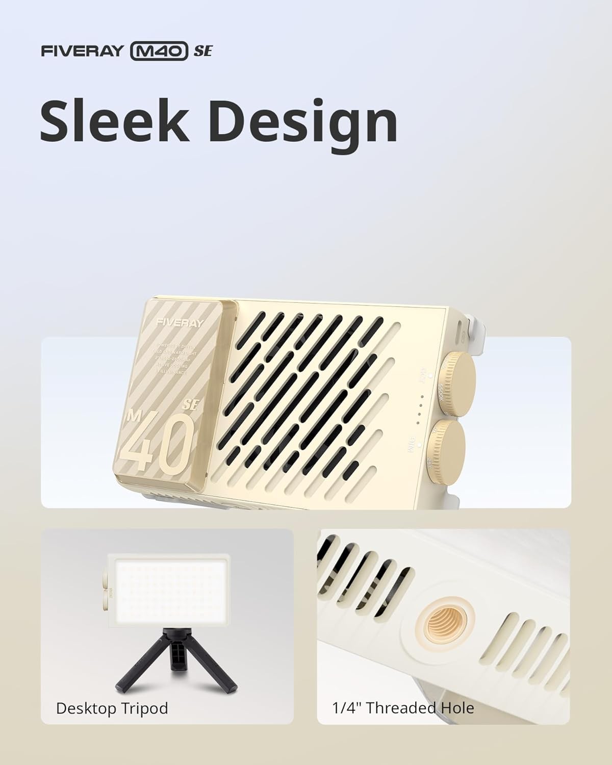 Zhiyun M40 SE Combo 40W 2700K-8500K Pocket LED Video Light Photography Light