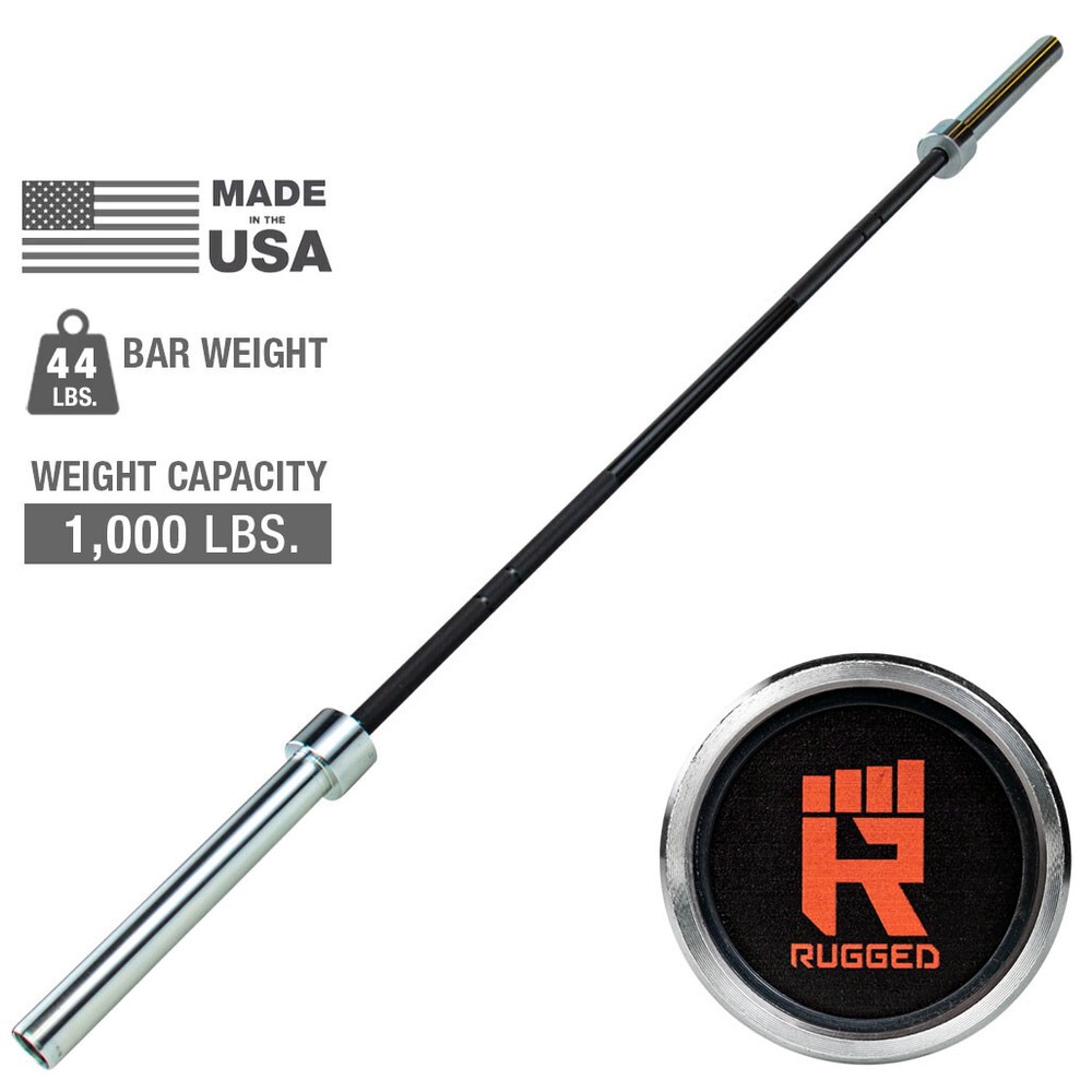 Rugged Olympic Bar 1000 lb. Capacity