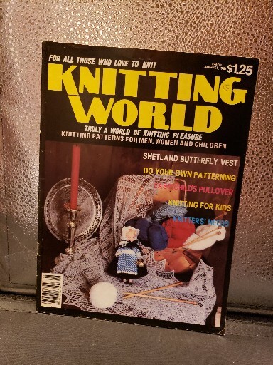 KNITTING WORLD AUGUST 1981 MAGAZINE