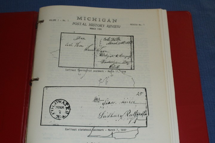 Michigan Postal History Journal Review approx 1991 1994 BlueLakeStamps Useful!