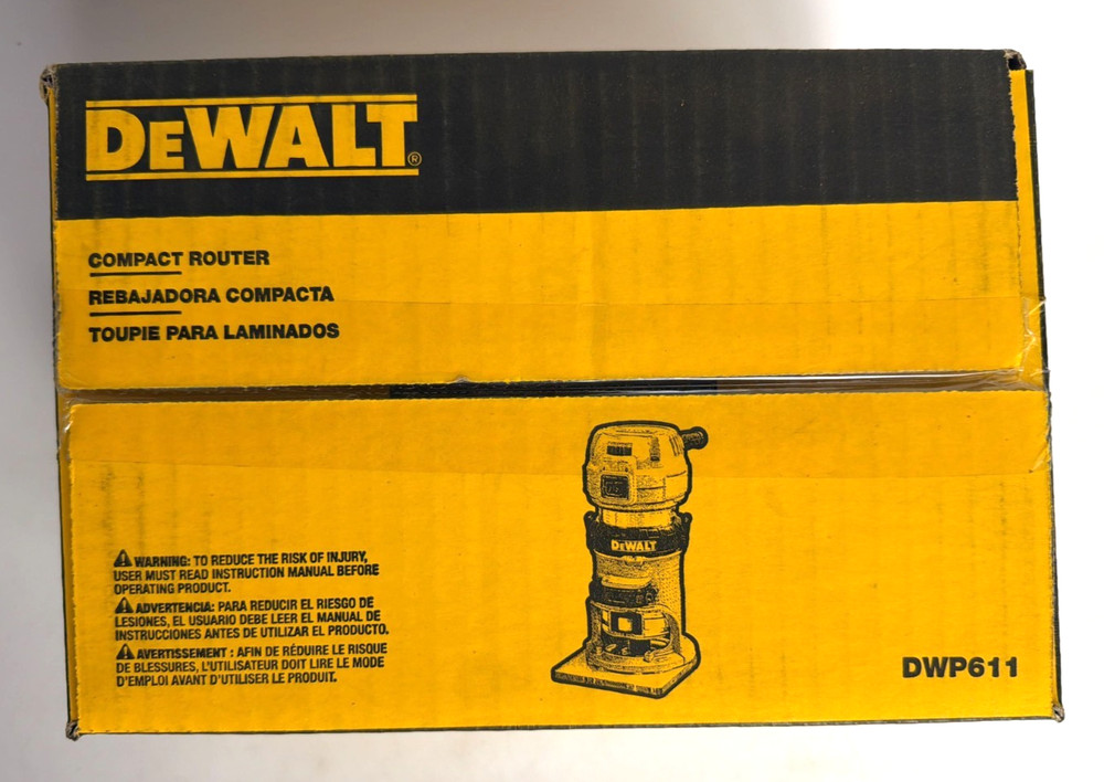 [NEW] (DWP611) DEWALT 1-1/4 HP Max Torque Variable Speed Compact Router