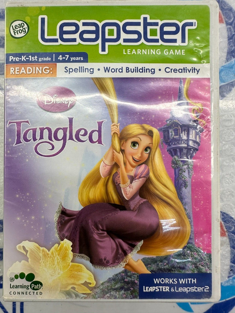 Disney TANGLED LeapFrog Leapster Learning Game Reading