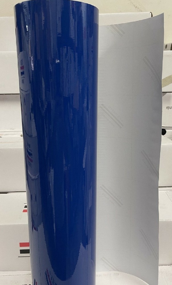Blue Glossy Vinyl 24 " x 50 yards Plotter Cutter Liquidation Interflex®