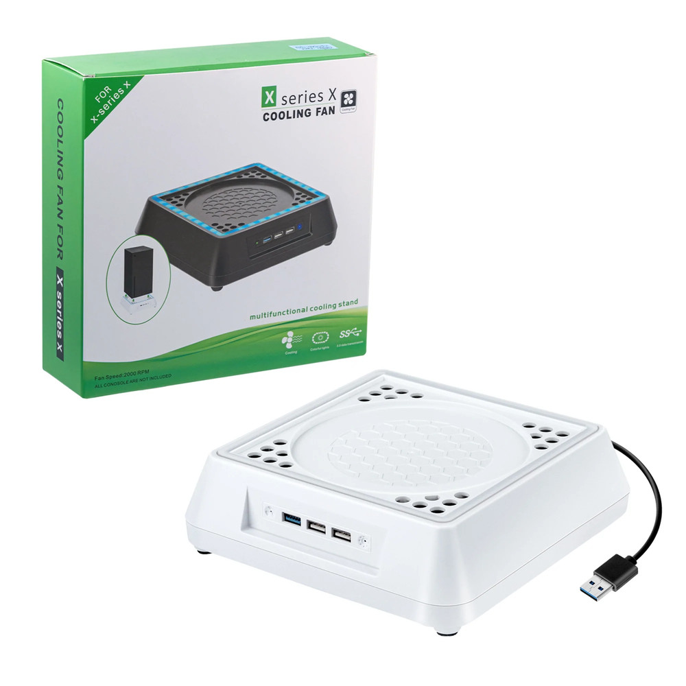 Stand with LED Lighting & Indicator for Xbox Series X Console - White